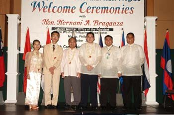 SSEAYP welcome ceremonies-Comm. Aves, Ship Admin. Yamamoto, Atty. R